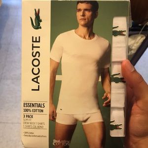 3 pack Lacoste t shirts